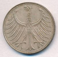 NSZK 1966D 5M Ag T:2 
FRD 1966D 5 Mark Ag C:XF
Krause KM#112.1