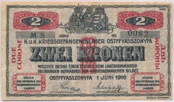 Ostffyasszonyfa / hadifogolytábor 1916. június 1. 2K MS jelzéssel T:III