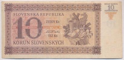 Szlovákia 1943. 10K T:III
Slovakia 1943. 10 Korun C:F