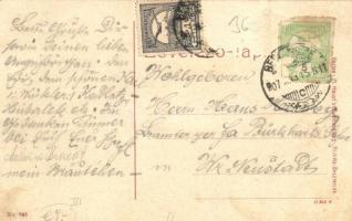 Beszterce, Bistritz, Bistrita; Fa utca, Kollmann és Keresztes, Otto Adam üzletei, C. W. Knopp bazár,...