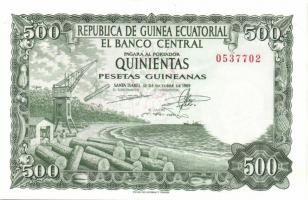 Egyenlítői Guinea 1969. 100PG, 500PG, 1000PG teljes sor! T:I