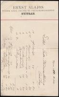 1898-1910 Nyitrai (Felvidék), 3 db kereskedői fejléces számla (Ernst Alajos fűszer, liszt stb. keres...