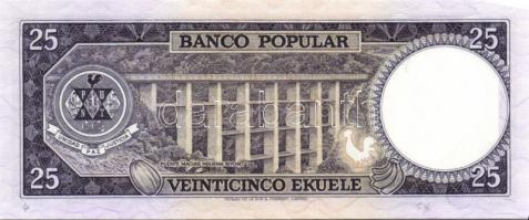 Egyenlítői Guinea 1975. 25E, 50E, 100E, 500E egy kivételével teljes sor (1. kiadás) T:I