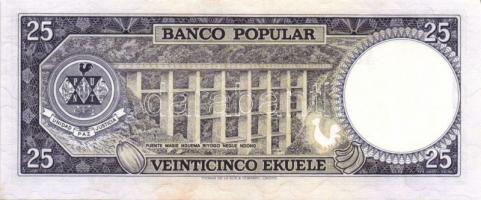 Egyenlítői Guinea 1975. 25E, 50E, 100E, 500E, 1000E teljes sor! (2. kiadás) T:I