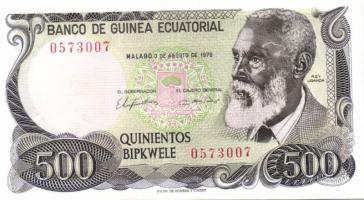 Egyenlítői Guinea 1979. 100B, 500B, 1000B, 5000B teljes sor! T:I