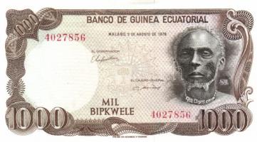 Egyenlítői Guinea 1979. 100B, 500B, 1000B, 5000B teljes sor! T:I