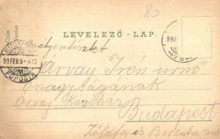 1899 Nagymihály, Michalovce; Római katolikus templom, Fő tér, Görögkatolikus templom, Izraelita temp...