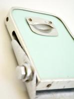 cca 1970 Vasúti fülkében használt lehajtható asztalka, 15x12 cm