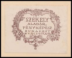 cca 1930 Azonosítatlan alezredes esküvői fényképe, nagyméretű fotó Székely Aladár műterméből, karton...