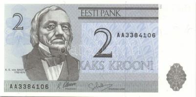 Észtország 1991-92. 1K, 2K, 5K (2x) klf évszámmal, 10K, 25K T:I