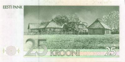 Észtország 1991-92. 1K, 2K, 5K (2x) klf évszámmal, 10K, 25K T:I