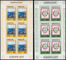 Nemzetközi Bélyegkiállítás: AMPHILEX '77, Amszterdam kisívsor, International Stamp Exhibition: AMPHILEX '77, Amsterdam minisheet set