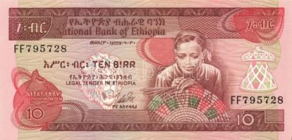 Etiópia 1969(1976). 1B, 5B, 10B T:I