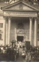 1928 Papd, Bobda; Báró Csávossy-család mauzóleum kápolnájának felavatási ünnepsége / inauguration of the mausoleum chapel. J. Kalmár photo