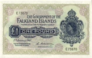 Falkland szigetek 1967.1.2. 1Ł T:I