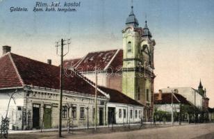 Galánta, Római katolikus templom, üzletek, kisdedóvoda / church, shops, kindergarten