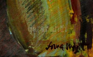 Anna jelzéssel: Busóló. Olaj, vászon, 54×40 cm