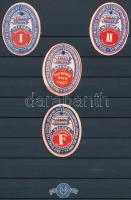 Szeged gőzmalma RT. 13 db zárjegy + 2 db pecsétbélyeg berakólapon