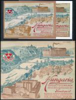 Hungaria gőzmalom liszteszsákok zárjegyei 7 db + pecsétbélyeg + képeslap