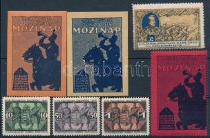 I. világháborús 7 db levélzáró bélyeg