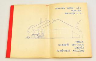 1981 Veszprémi ÁÉV: Panelos csoportos lakóházak termékterv katalógus. Folio