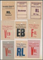 31 db liszteszsák zárjegy a már szegényes malomiparból