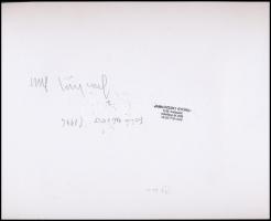 1986 Jankovszky György(1946-): Víkend ház XXI, feliratozva, aláírt, pecséttel jelzett, részben színe...