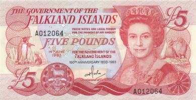 Falkland szigetek 1983.6.14. 5Ł T:I