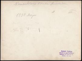 1939 Gyéresi Szász M. Príma sonka kiállítása a BNV-n, gotó, hátulján feliratozva, 17,5×23 cm