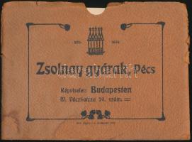 1904 Pécs, A Zsolnay gyár padlócsempe mintalapjai, 14 db, borítékban