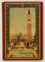 cca 1900 Ricordo di Venezia, leporello album 64 képpel / Venezia picture booklet with 64 images.