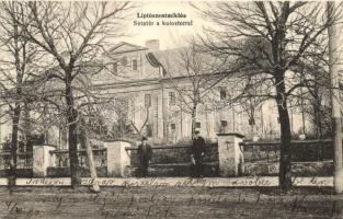 Liptószentmiklós, Liptovsky Mikulas; Sétatér, kolostor (járásbíróság). Csech Ignác kiadása / promenade, cloister (court)