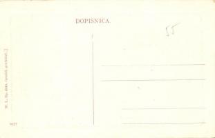 Sid, Szerb ortodox templom, Emil I. Winterstein üzlete. W. L. Bp. 4340. / Srbska crkva / Serbische K...