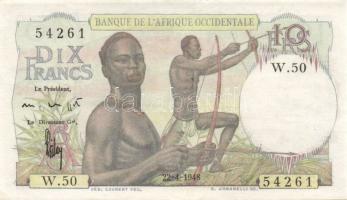 Francia Nyugat-Afrika 1948.4.22. 10Fr T:I