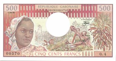 Gabon 1978.4.1. 500Fr T:I