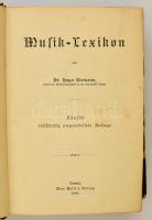 Rieman, Hugo: Musik-Lexikon. Leipzig. 1900. Max Hesse. Félbőr kötésben. / in half linen binding.