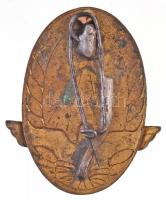 ~1960-1970. "Kiváló Vasutas" zománcozott fém jelvény (30x44mm) T:2 cserélt tű