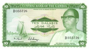 Gambia 1972-86. 10D Sign.6 T:I
