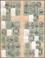 1873-1891 Fogazat és típusvariációk 2 db kétoldalas A4-es berakólapon