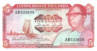 Gambia 1987-90. 5D, 10D, 25D Sign.8, teljes sor! T:I