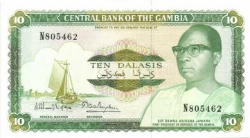 Gambia 1987-90. 5D, 10D, 25D Sign.8, teljes sor! T:I