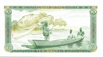 Gambia 1987-90. 5D, 10D, 25D Sign.8, teljes sor! T:I