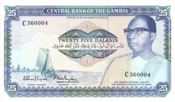 Gambia 1987-90. 5D, 10D, 25D Sign.8, teljes sor! T:I