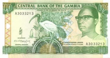 Gambia 1989-91. 5D, 10D, 25D, 50D Sign.10, teljes sor! T:I