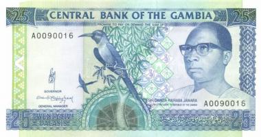 Gambia 1989-91. 5D, 10D, 25D, 50D Sign.10, teljes sor! T:I