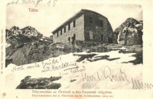 Tátra, Téry menház, Ót-tó, Kis-Tarpataki völgy. Feizinger Ede 59. / rest house, lake, valley