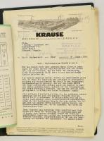 cca 1934 A Krause fénymásológép fotói, számlái, szórólapja mappába gyűjtve