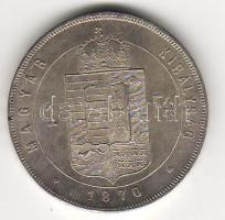 Ungarn, 1870 KB, 1 Forint, Silber, J.358, Erh.:vz +/kiváló +, R!
