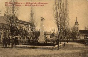 Módos, Jasa Tomic; Milleniumi emlékszobor, templom. W. L. 1055. Hoffmann Béla kiadása / Milleniums-Denkmal / millenium monument, statue, church (EK)