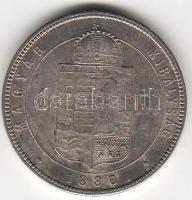Ungarn, 1880 KB, 1 Forint, Silber, J.358a, Erh.:ss +/nagyon szép +
